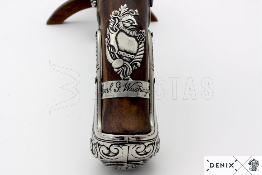 Réplique du pistolet à silex du général George Washington, Angleterre XVIIIe siècle 10