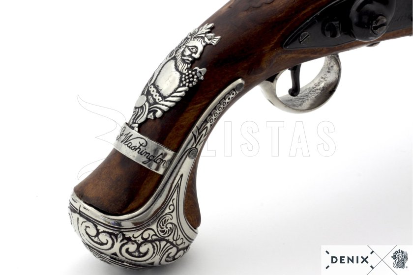 Réplique du pistolet à silex du général George Washington, Angleterre XVIIIe siècle 11