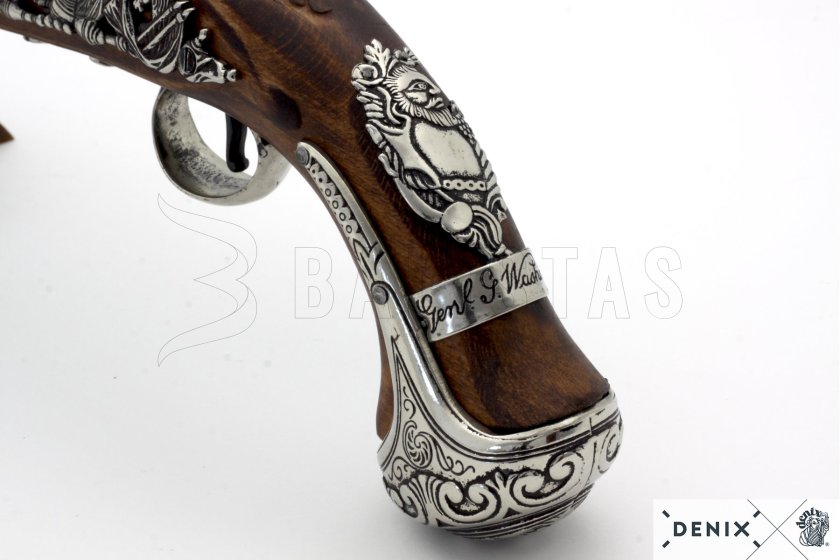 Réplique du pistolet à silex du général George Washington, Angleterre XVIIIe siècle 9