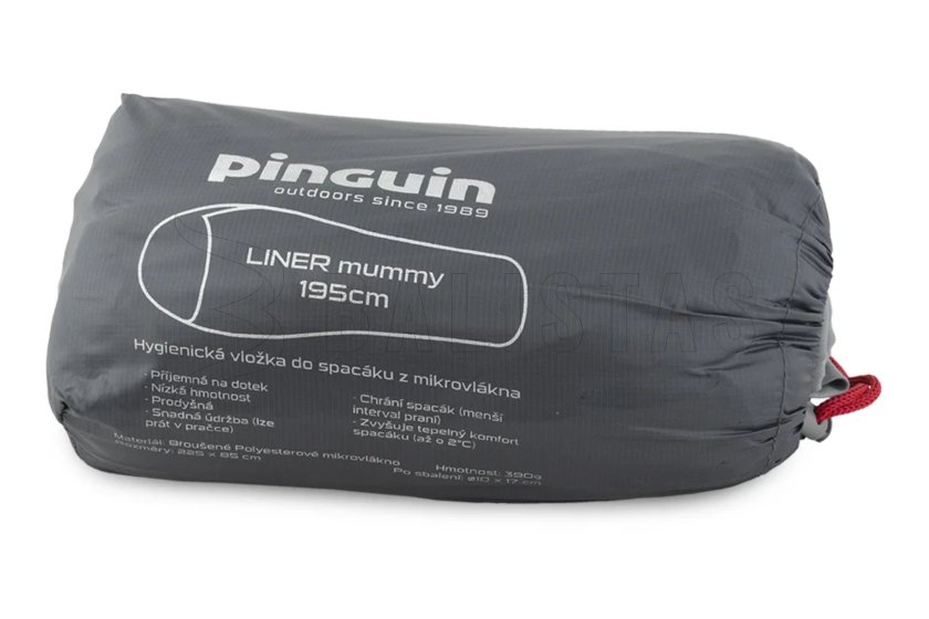 Drap de sac de couchage Pinguin Liner Mummy 175cm 5