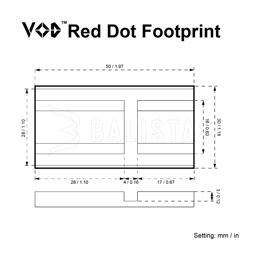 Adaptateur Vector Optics VOD LOW 12