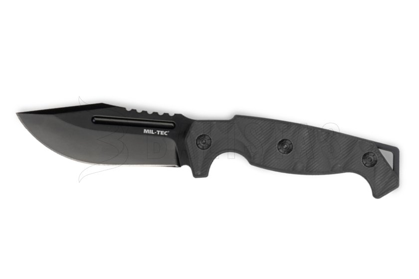 Couteau de combat G10 RIDGE avec étui KYDEX NOIR