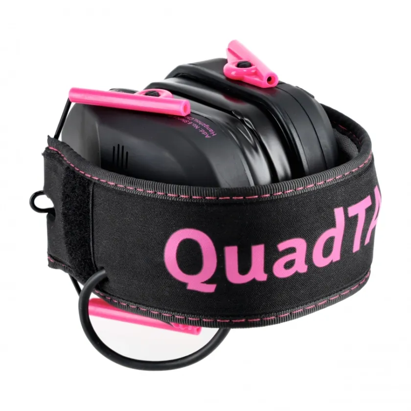 Casque antibruit électronique de tir RealHunter Active ProSHOT QuadTAC Devil Pink 6