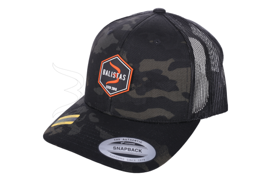 Casquette BALISTAS Badge - Trucker Multicam Black